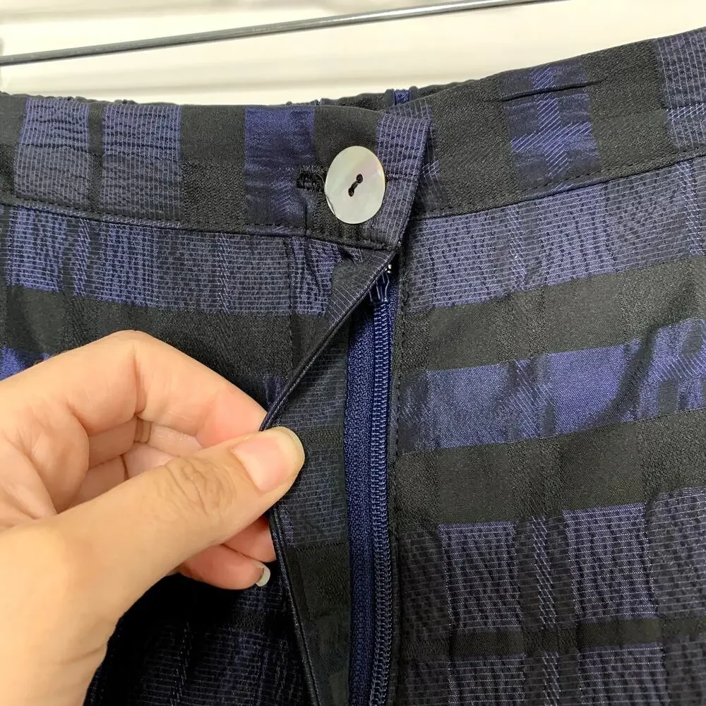Ciao Lucia Pietro Woven Taffeta Pant Sapphire Womens Blue Size Small Made in La - Picture 6 of 13